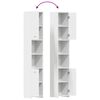 vidaXL Bathroom Cabinet White 30x30x183.5 cm Engineered Wood