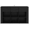 vidaXL Sideboard Black Oak 100 x 30 x 59.5 cm Engineered Wood