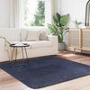 vidaXL Shaggy Rug High Pile NAVARRA Navy 160x160 cm Polyester