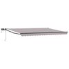 vidaXL Manual Retractable Awning with LEDs 5 x 3 m