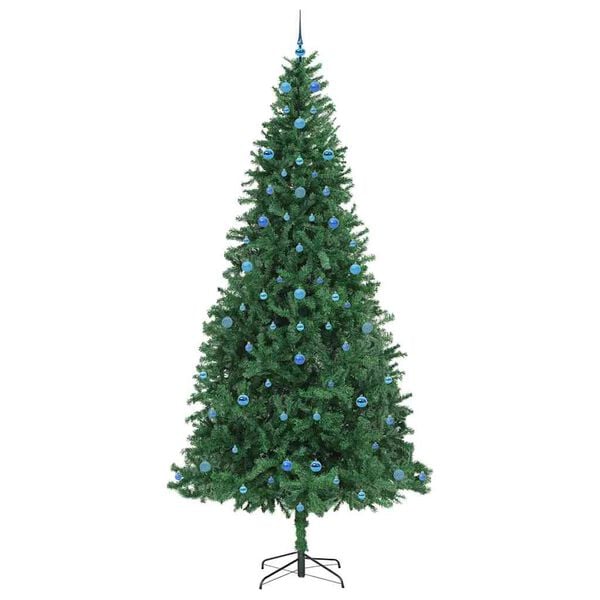 vidaXL Artificial Christmas Tree with 300 LEDs with Stand Green 300 cm