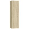 vidaXL TV Cabinets 4 pcs Sonoma Oak 30.5x30x110 cm Engineered Wood
