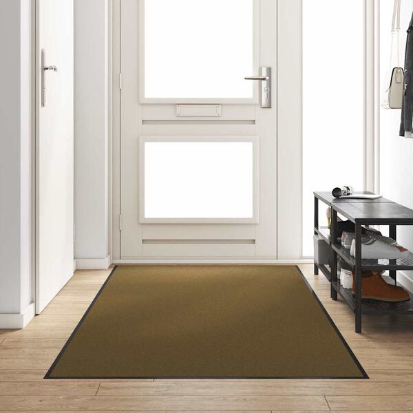 vidaXL Doormat Other Brown and Black 120 x 300 cm Polyamide and PVC