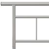 vidaXL Bed Frame without Mattress Grey Metal 200x200cm