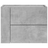 vidaXL Wall-mounted Bedside Cabinet Concrete Grey 45x30x35 cm