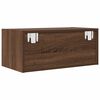 vidaXL TV Cabinet Brown Oak 60x31x25.5 cm Engineered Wood