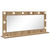 vidaXL Vanity Mirror Artisan Oak 100 x 45 x 18 cm Rectangular