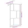 vidaXL Walk-in Shower Wall with Clear ESG Glass Gold 115x195 cm
