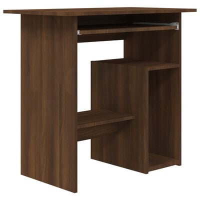 vidaXL Desk Brown Oak 80x45x74 cm Engineered Wood