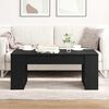 vidaXL Coffee Table Black Oak 102 x 55 x 42 cm Engineered Wood