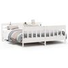 vidaXL Bed Frame without Mattress White 180x200 cm Solid Wood Pine