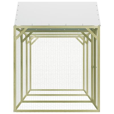 vidaXL Chicken Cage 4.5x1.5x2 m Impregnated Wood Pine and Steel