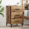 vidaXL Bedside Cabinet Old Wood 40 x 40 x 66 cm Engineered Wood
