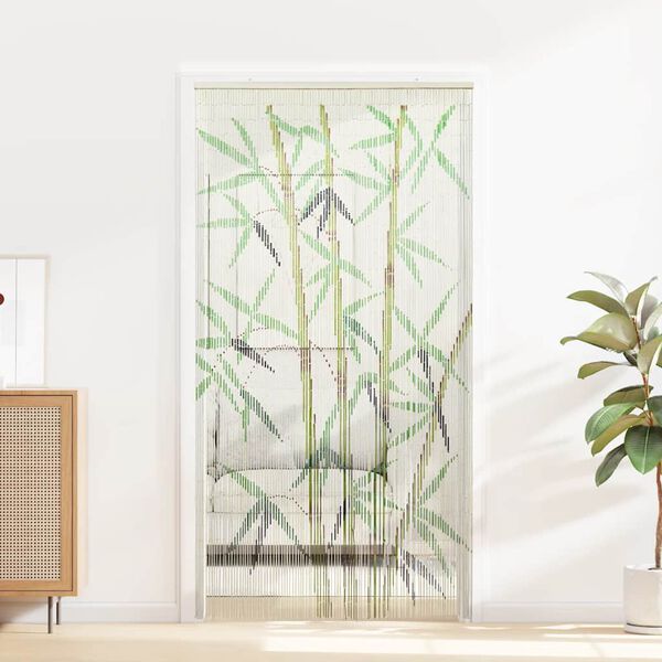 vidaXL Insect Door Curtain Bamboo Print 100x200 cm Bamboo