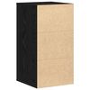 vidaXL Drawer Cabinet Black 40 x 41 x 76 cm Engineered Wood