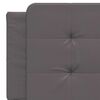 vidaXL Bed Frame without Mattress "Zadar" Grey 160x200 cm Faux Leather