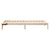 vidaXL Bed Frame with Side Tables Natural 90 x 220 cm Solid Pine Wood