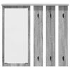 vidaXL Wall-Mounted Coat Rack with Shelf Grey sonoma 84 x 10 x 80 cm