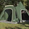 vidaXL Teepee Tent with Roof with Storage Green 545 x 450 x 295 cm