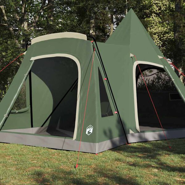 vidaXL Teepee Tent with Roof with Storage Green 545 x 450 x 295 cm