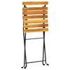 vidaXL Folding Bistro Chair 4 pcs Solid Acacia Wood