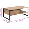 Finori Coffee Table Denver 55 Artisan Oak and Anthracite Grey