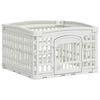 vidaXL 4 Panel Dog Playpen White 63 x 63 x 40 cm Plastic