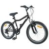 vidaXL Kids Bike 20'' 6-Speed for 6-11 Years Old Black