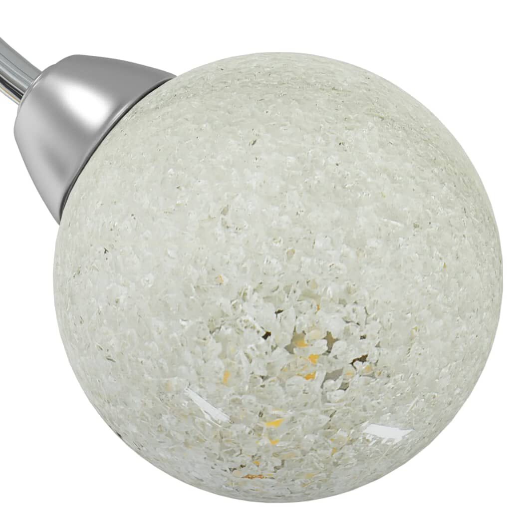 vidaXL Ceiling Lamp with Round Glass Shades for 5 G9 LED Lights
