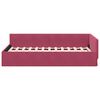 vidaXL Corner Bed Frame with Headboard Wine Red 80 cm x 200 cm Velvet