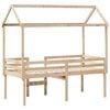 vidaXL High Sleeper Bed without Mattress 80x200 cm Solid Wood Pine