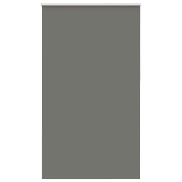 vidaXL Roller Blind Blackout Grey 140x210 cm Fabric Width 136.6 cm Polyester