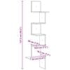 vidaXL Wall Corner Shelf Sonoma Oak 32x32x127,5 cm Engineered Wood