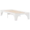 vidaXL Bed Frame White 100 x 200 cm Solid Pine Wood