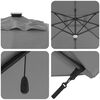 vidaXL Cantilever Roma Parasol Anthracite and Black 352 x 251 x 265 cm