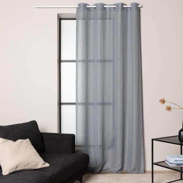 Venture Home Curtain Kaya 240x140 cm Polyester Light Grey