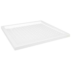vidaXL Shower Base Tray with Dots White 90x90x4 cm ABS