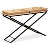 vidaXL Console Table | Brown | Solid mango wood | Large | Detachable