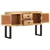 vidaXL Sideboard 110x30x74 cm Rough Mango Wood