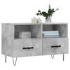 vidaXL TV Cabinet Concrete Grey 80x36x50 cm Engineered Wood
