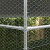 vidaXL Chicken Cage 4 pcs Silver 800 x 200 x 198.5 cm Galvanised Steel