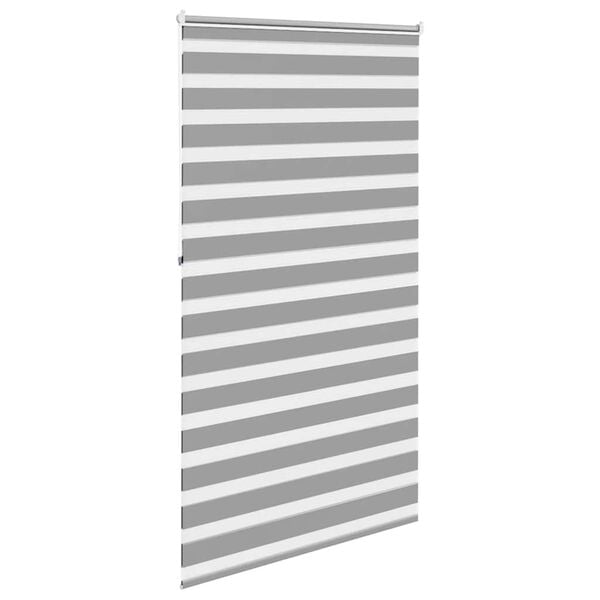 vidaXL Zebra blind 120.9x230 cm Fabric Width 116.7 cm grey