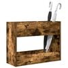 vidaXL Umbrella Stand Smoked Oak 65 x 24 x 50 cm Engineered Wood