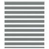 vidaXL Zebra Blind Dark Grey 130x100 cm Fabric Width 125.9 cm Polyester