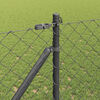 vidaXL Fence Post Grey 10 x 1.4 m (60 x 60 mm mesh) Steel and PVC
