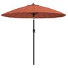 vidaXL Garden Parasol with Aluminium Pole 270 cm Terracotta