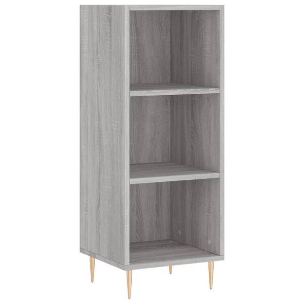vidaXL Sideboard Grey Sonoma 34.5x32.5x90 cm Engineered Wood