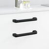 vidaXL Handle Plain 69 pcs Black 380 x 34 x 85 mm Aluminium and PP