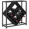 vidaXL Wine Rack Black Oak 51 x 18 x 52.5 cm Engineered Wood