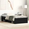vidaXL Bed Frame without Mattress Black Oak 90x200 cm Engineered Wood